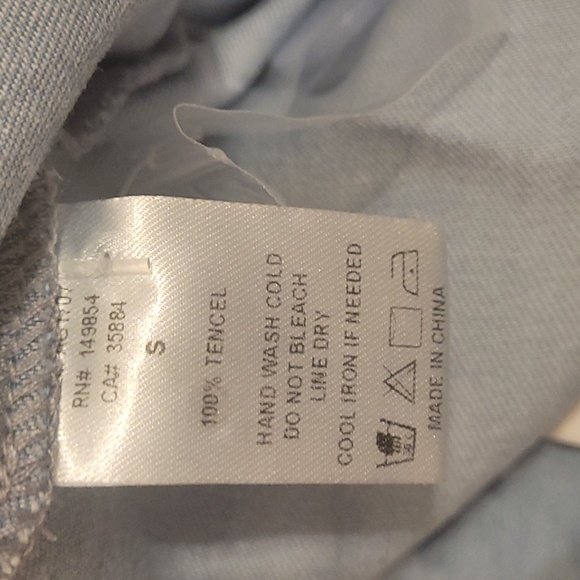 Sadie & Sage Light Blue Wide-Leg Pants - Picture 8 of 8